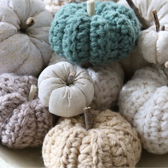 Curated set of handmade pumpkins bring an elevated earthy charm to home décor. - Picture 2 of 4